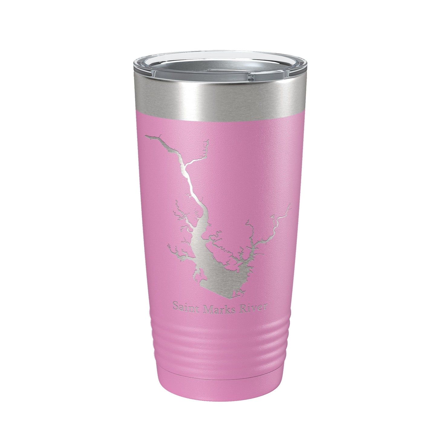 St. Marks River FL Map Tumbler Travel Mug Insulated Laser Engraved Coffee Cup Apalachee Bay Florida Saint 20 oz