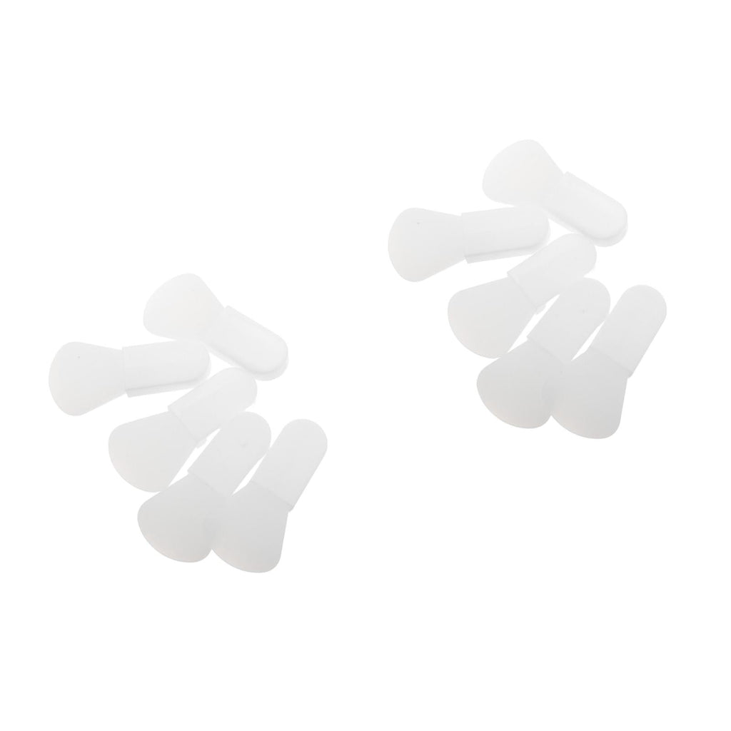 Masteelf 10 pcs  Beauty Face Mask Spatula Soft Silicone Brush Makeup Spatula Body Lotion Applicator Brush with Short Handle for Eye Creams Eye Mask Skincare