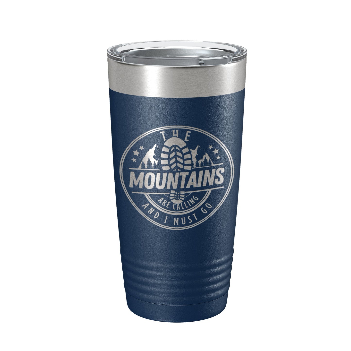 Mountains Are Calling Tumbler Camping Hiking Travel Mug Insulated Laser Engraved Coffee Cup Outdoors Gift 20 oz