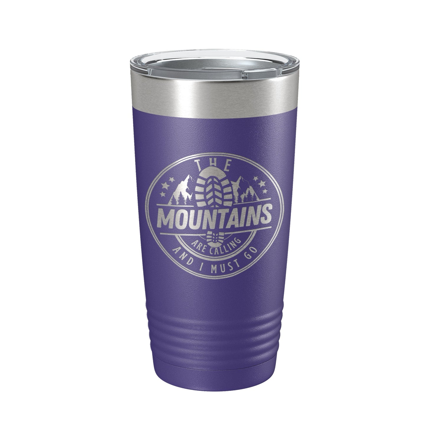 Mountains Are Calling Tumbler Camping Hiking Travel Mug Insulated Laser Engraved Coffee Cup Outdoors Gift 20 oz
