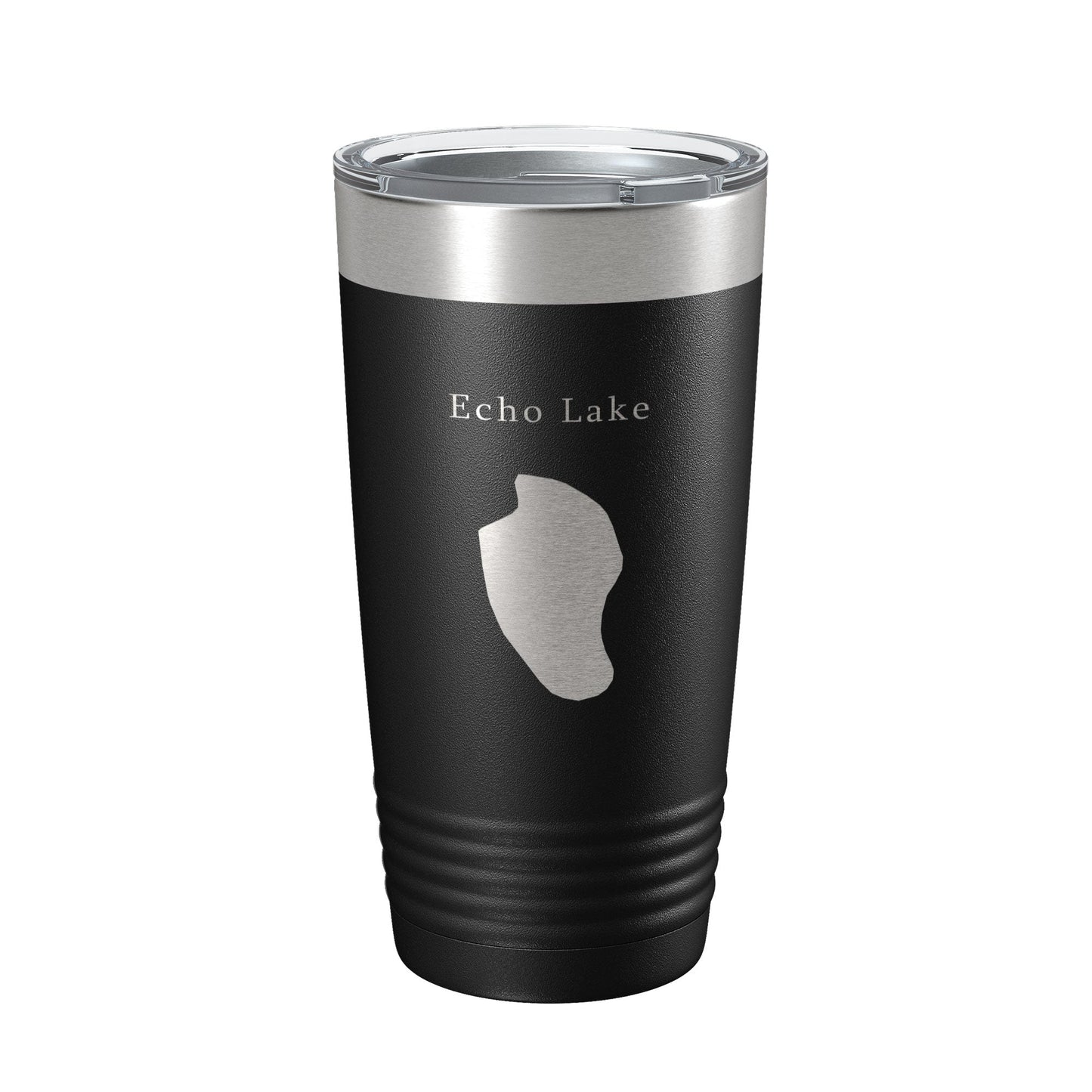 Echo Lake Map Tumbler Travel Mug Insulated Laser Engraved Coffee Cup White Mountains New Hampshire 20 oz