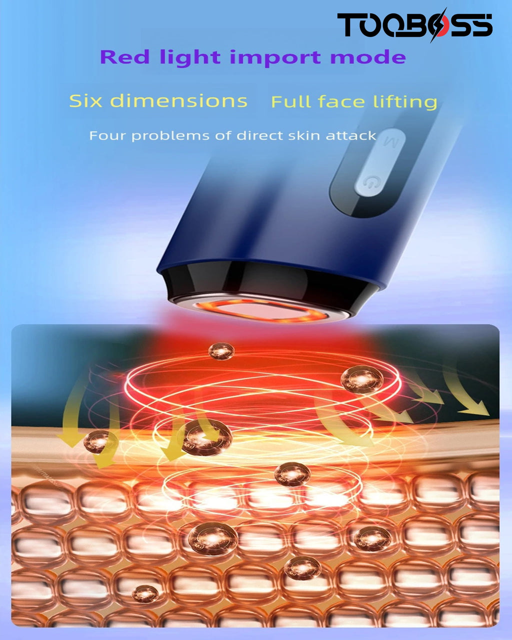 Facial Massager EMS RF Beauty Device Face Lifting Skin Tightening Sonic Vibration Wrinkle Removal Beauty Machine Face Massager