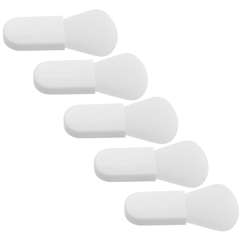 Masteelf 10 pcs  Beauty Face Mask Spatula Soft Silicone Brush Makeup Spatula Body Lotion Applicator Brush with Short Handle for Eye Creams Eye Mask Skincare