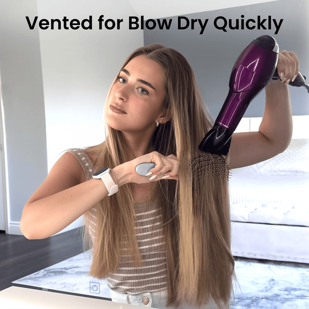 AIMIKE Hemp-Relax Detangler Hair Brush, Eco-Friendly Vented Detangling Hairbrush, Wet & Dry Use, Green