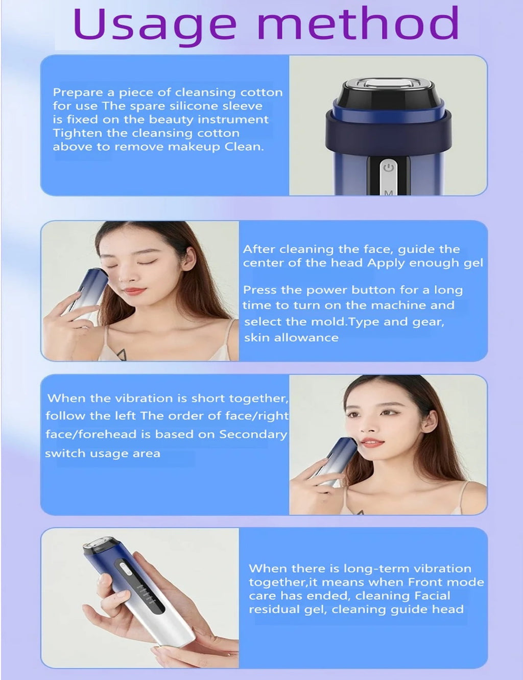 Facial Massager EMS RF Beauty Device Face Lifting Skin Tightening Sonic Vibration Wrinkle Removal Beauty Machine Face Massager