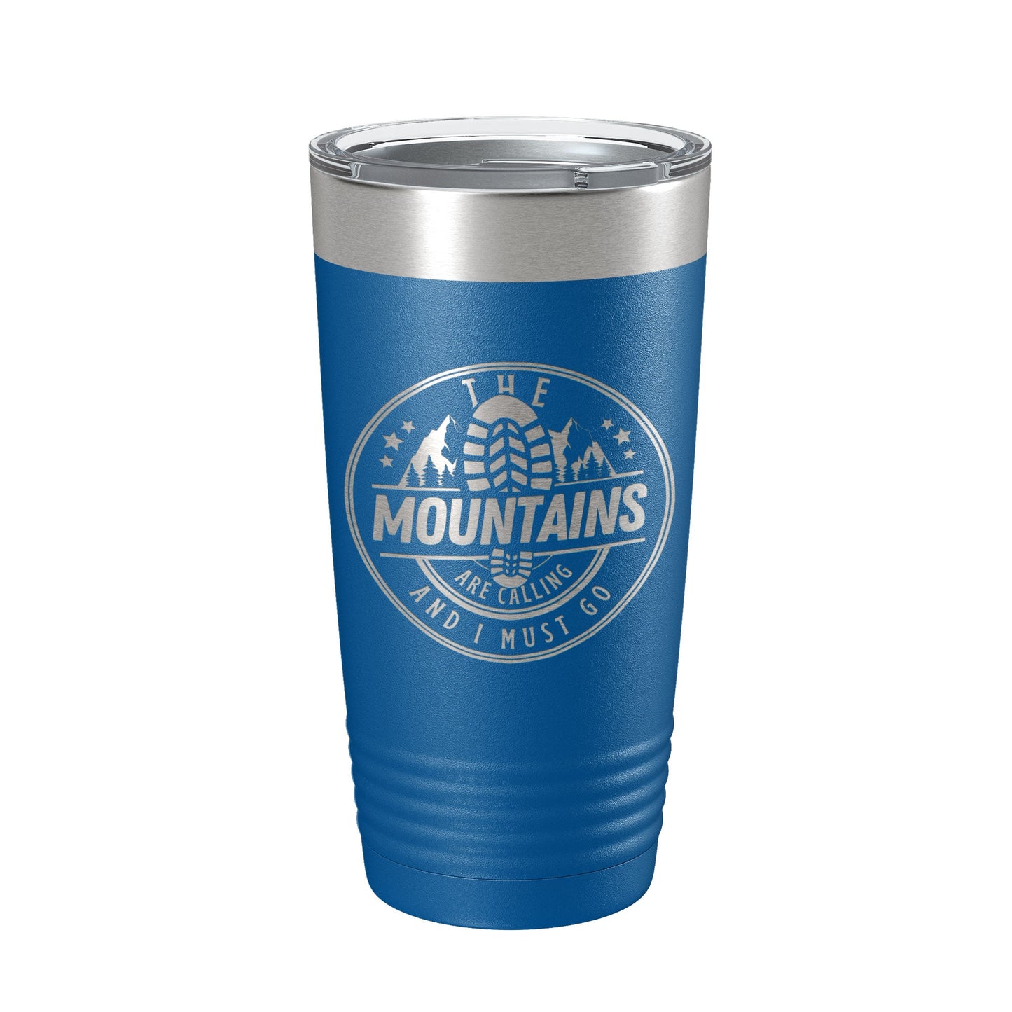 Mountains Are Calling Tumbler Camping Hiking Travel Mug Insulated Laser Engraved Coffee Cup Outdoors Gift 20 oz