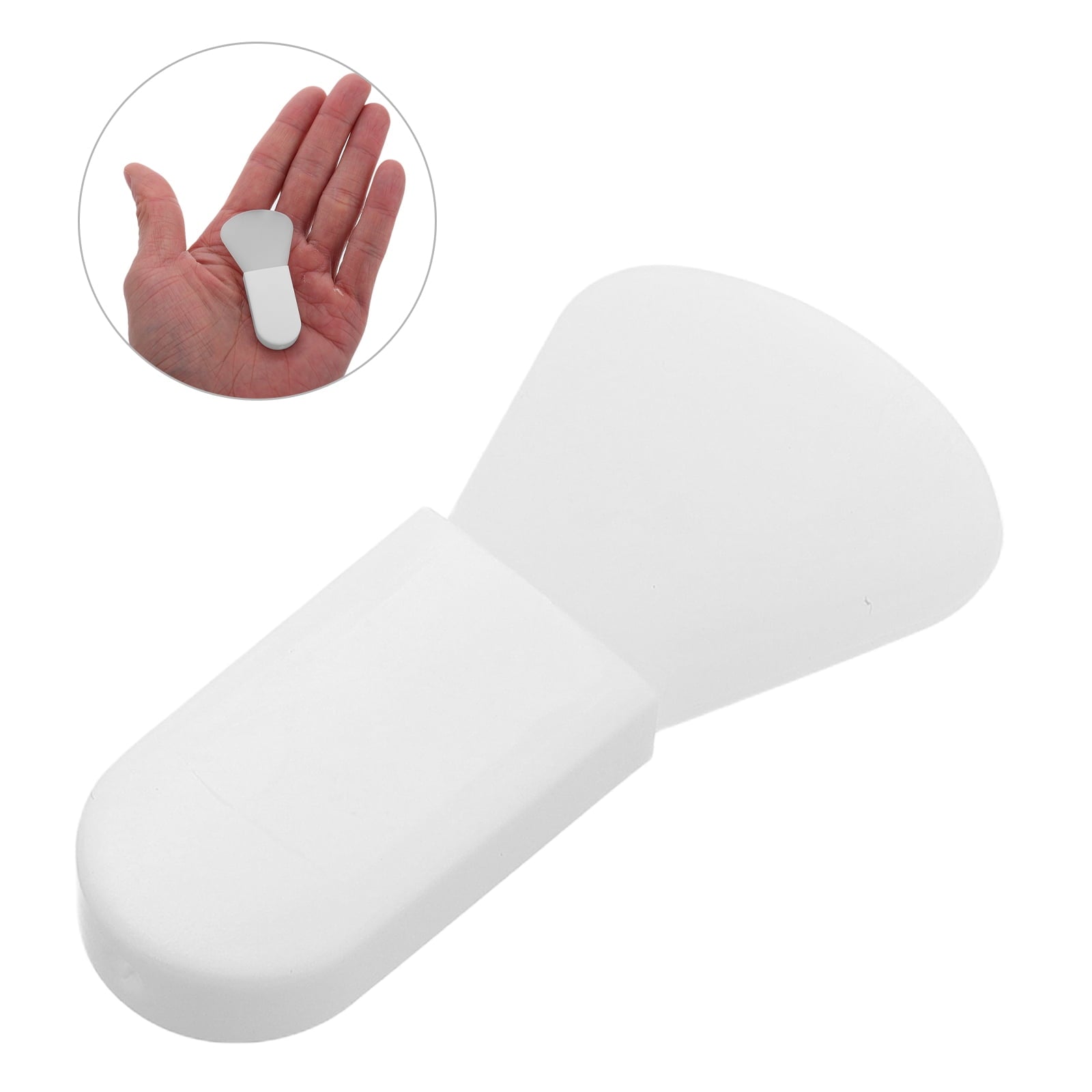 Masteelf 10 pcs  Beauty Face Mask Spatula Soft Silicone Brush Makeup Spatula Body Lotion Applicator Brush with Short Handle for Eye Creams Eye Mask Skincare