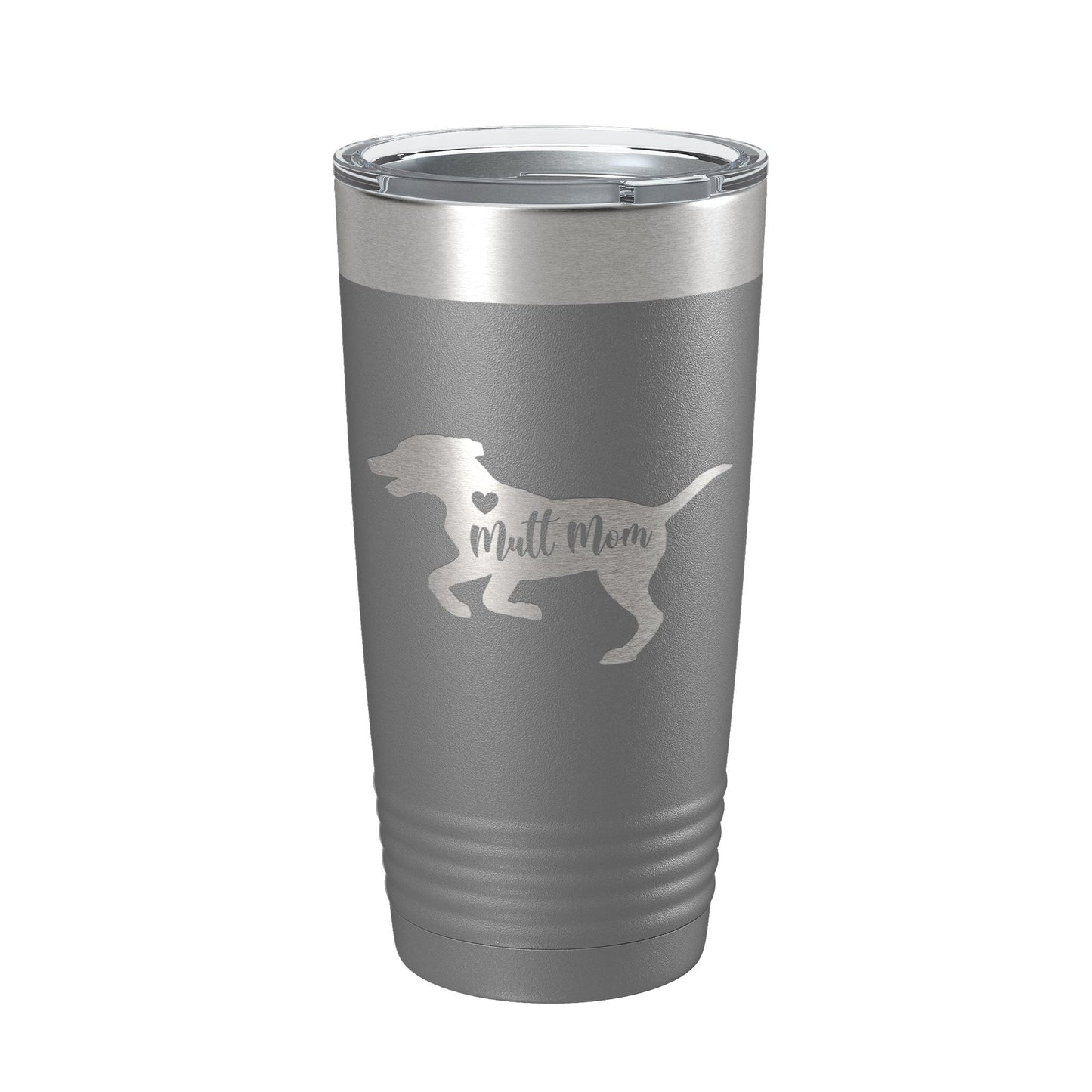 Mutt Mom Tumbler Dog Travel Mug Gift Insulated Laser Engraved Coffee Cup 20 oz