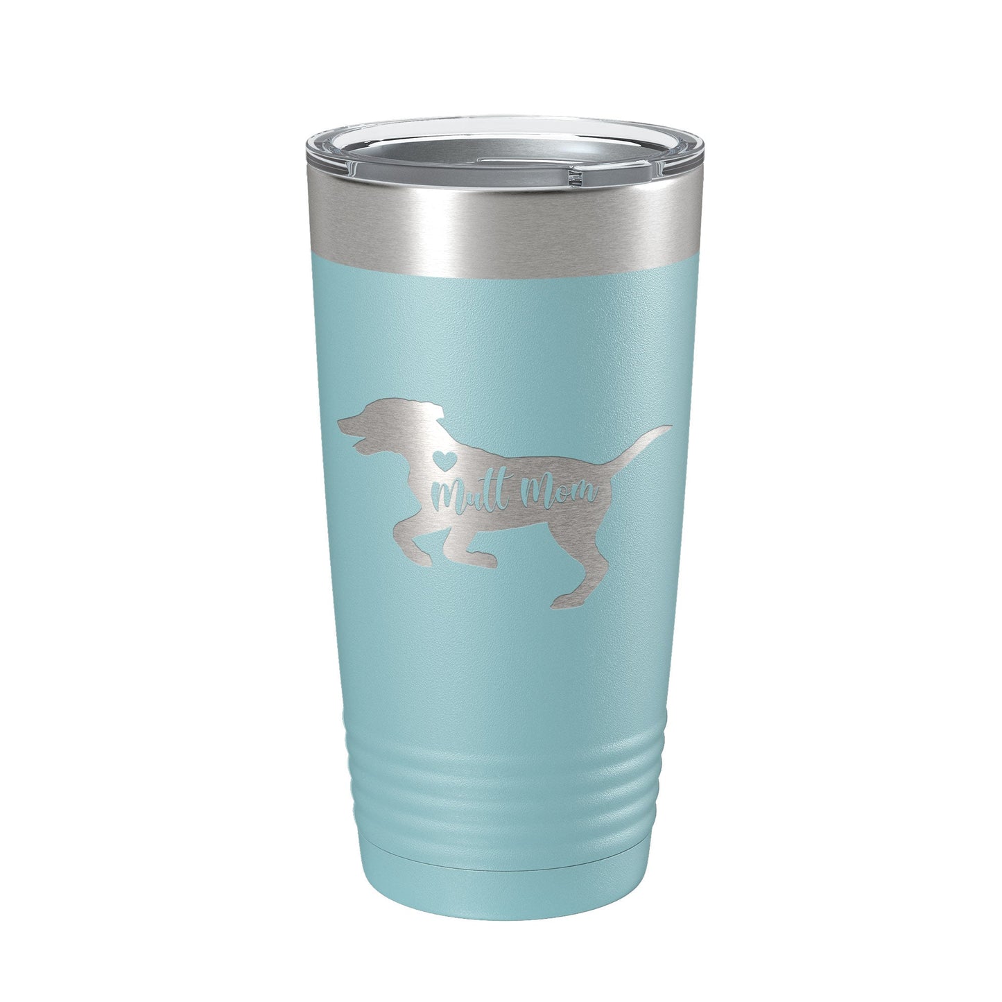 Mutt Mom Tumbler Dog Travel Mug Gift Insulated Laser Engraved Coffee Cup 20 oz