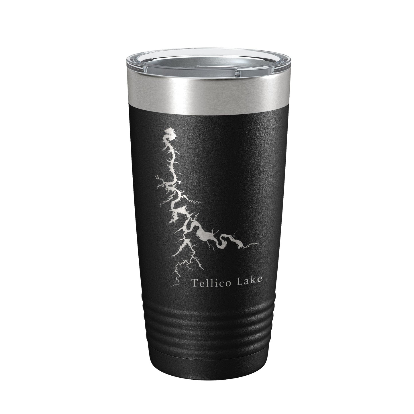 Tellico Lake Map Tumbler Travel Mug Insulated Laser Engraved Coffee Cup Tennessee 20 oz