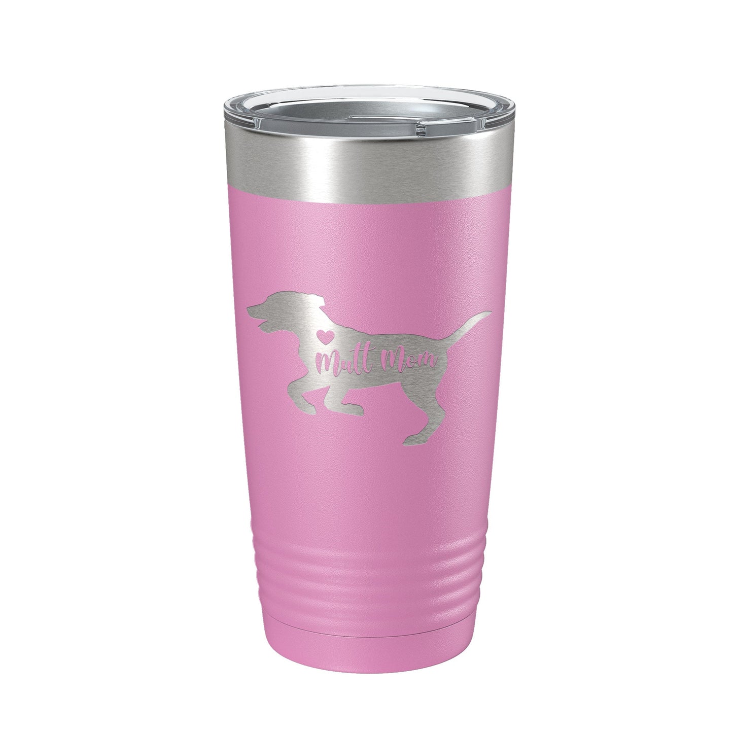 Mutt Mom Tumbler Dog Travel Mug Gift Insulated Laser Engraved Coffee Cup 20 oz