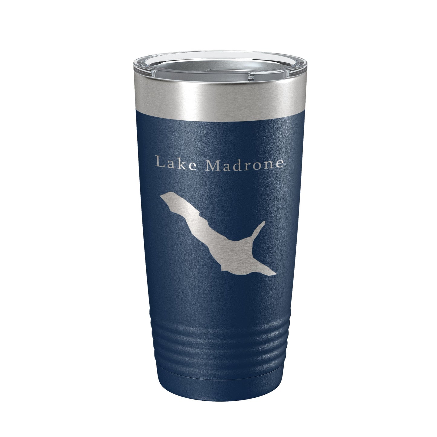 Lake Madrone Map Tumbler Travel Mug Insulated Laser Engraved Coffee Cup California 20 oz