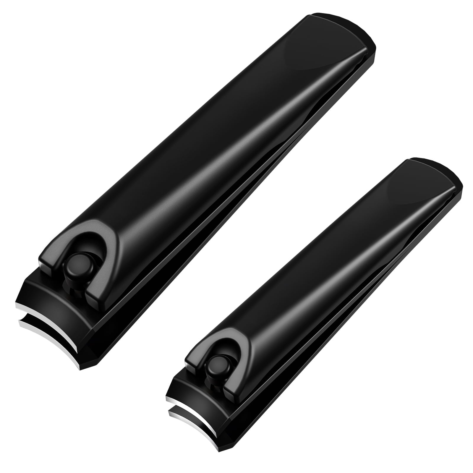Nail Clipper, Stainless Steel Fingernails & Toenails Clippers & Nail File Sharp with Case, Set of 2