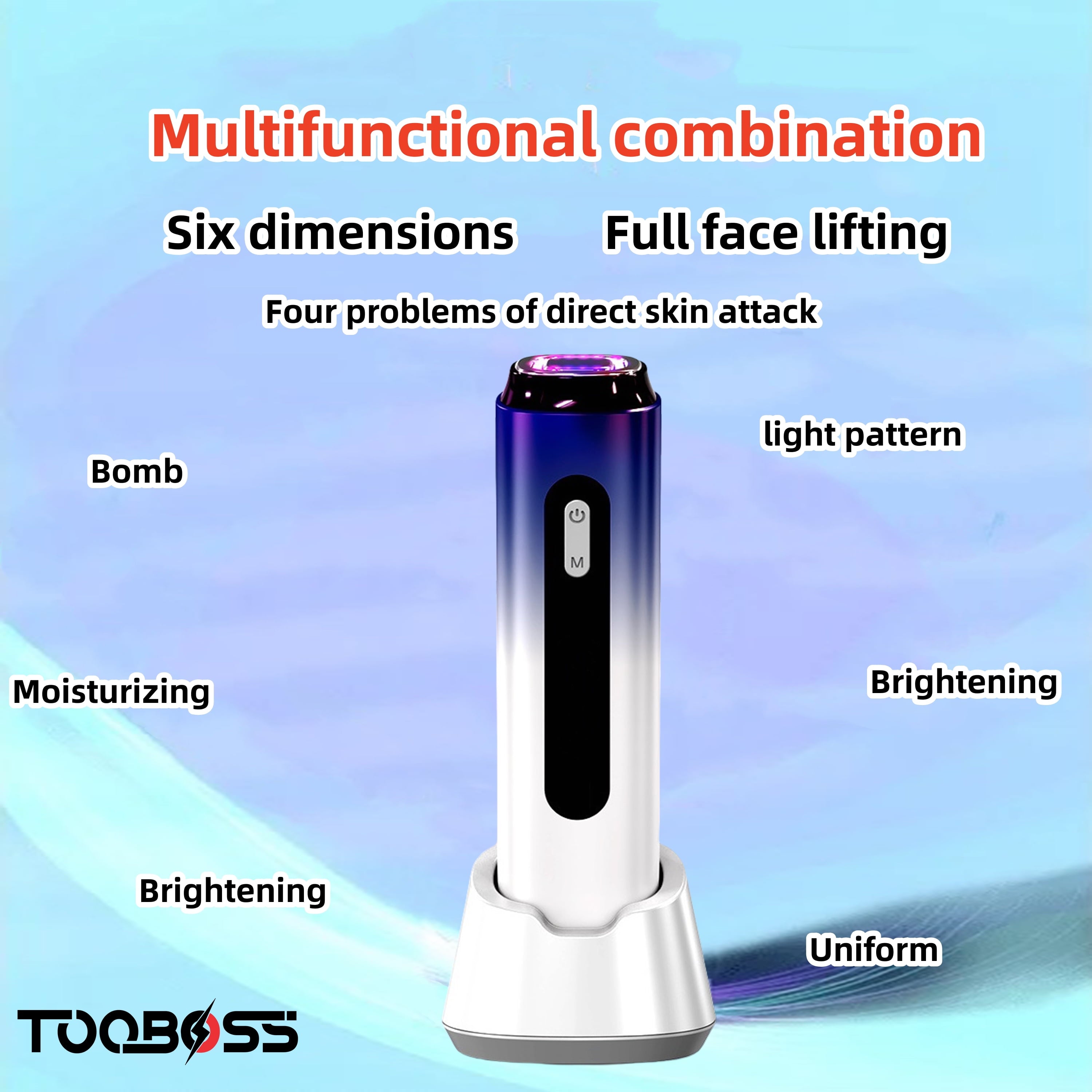 Facial Massager EMS RF Beauty Device Face Lifting Skin Tightening Sonic Vibration Wrinkle Removal Beauty Machine Face Massager