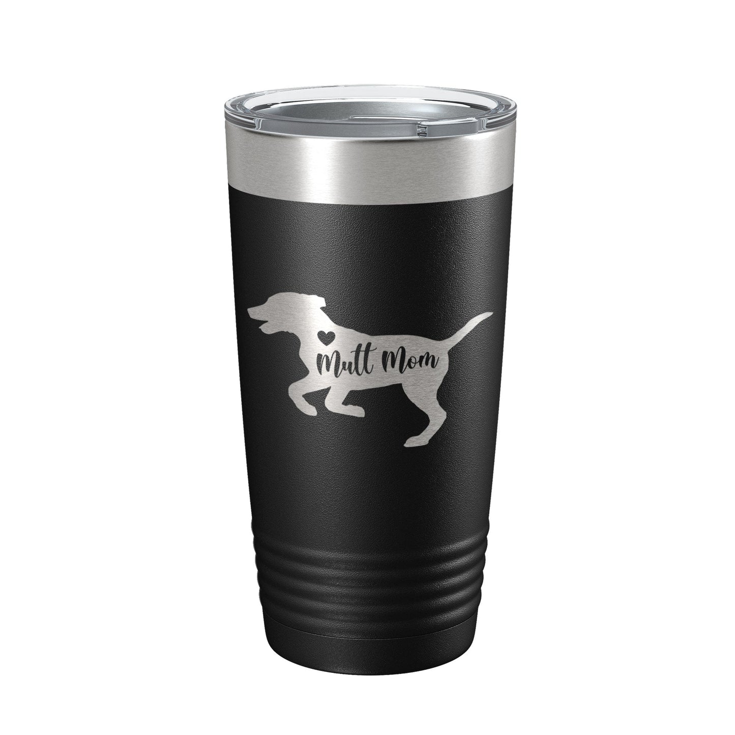 Mutt Mom Tumbler Dog Travel Mug Gift Insulated Laser Engraved Coffee Cup 20 oz