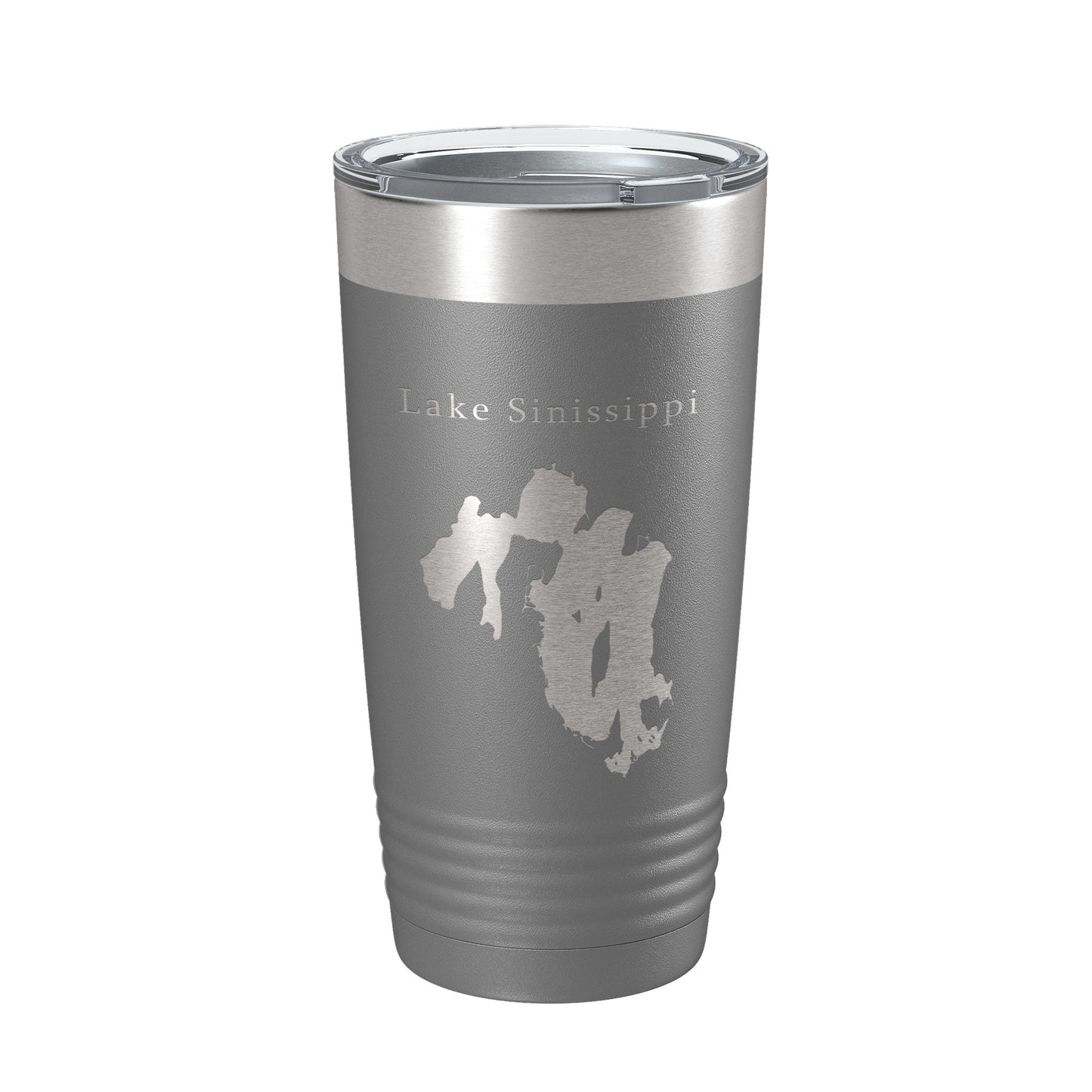 Lake Sinissippi Map Tumbler Travel Mug Insulated Laser Engraved Coffee Cup Wisconsin 20 oz