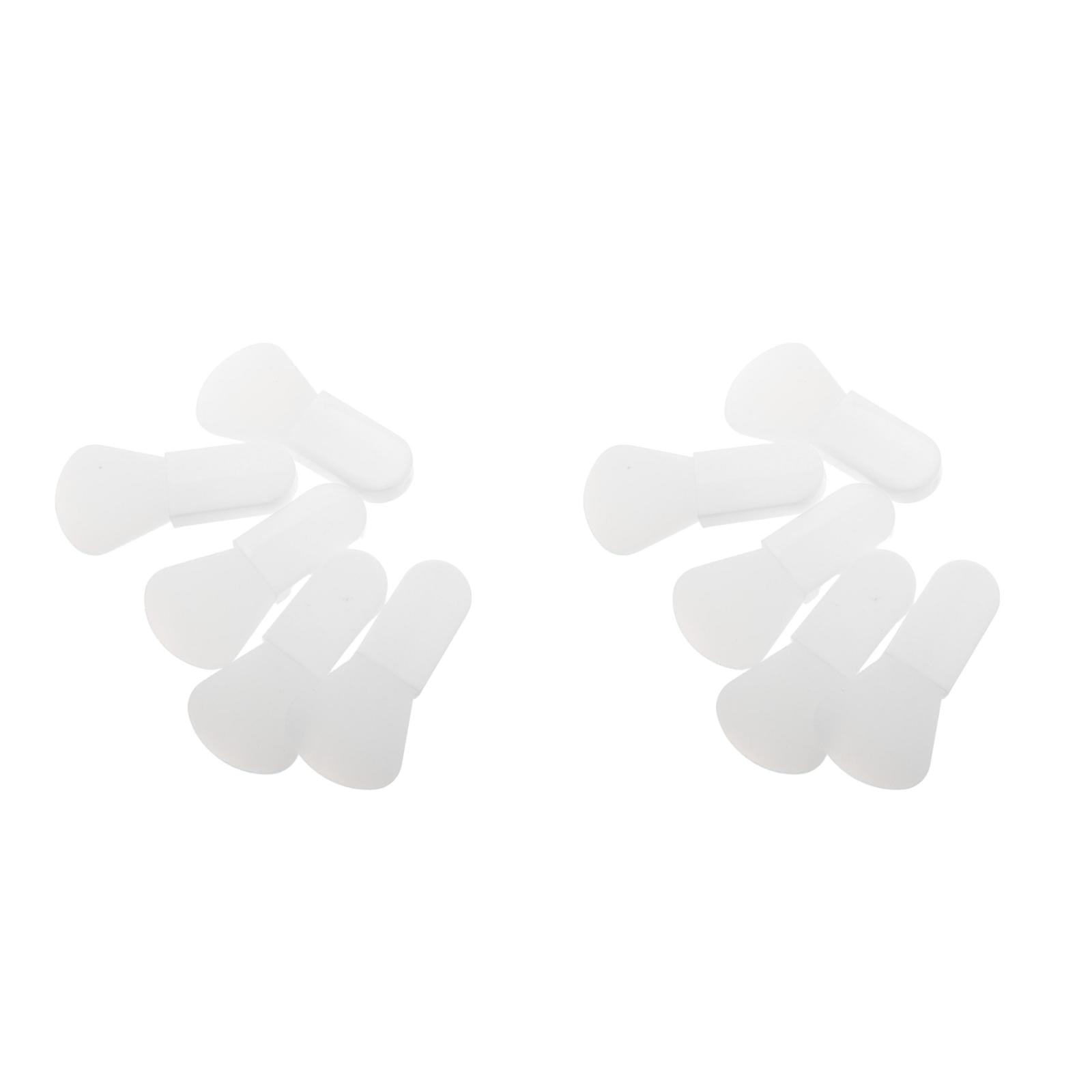 Masteelf 10 pcs  Beauty Face Mask Spatula Soft Silicone Brush Makeup Spatula Body Lotion Applicator Brush with Short Handle for Eye Creams Eye Mask Skincare