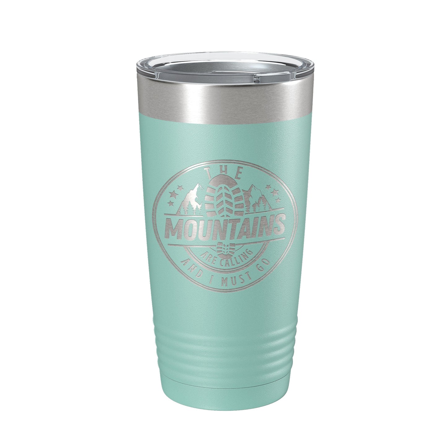 Mountains Are Calling Tumbler Camping Hiking Travel Mug Insulated Laser Engraved Coffee Cup Outdoors Gift 20 oz