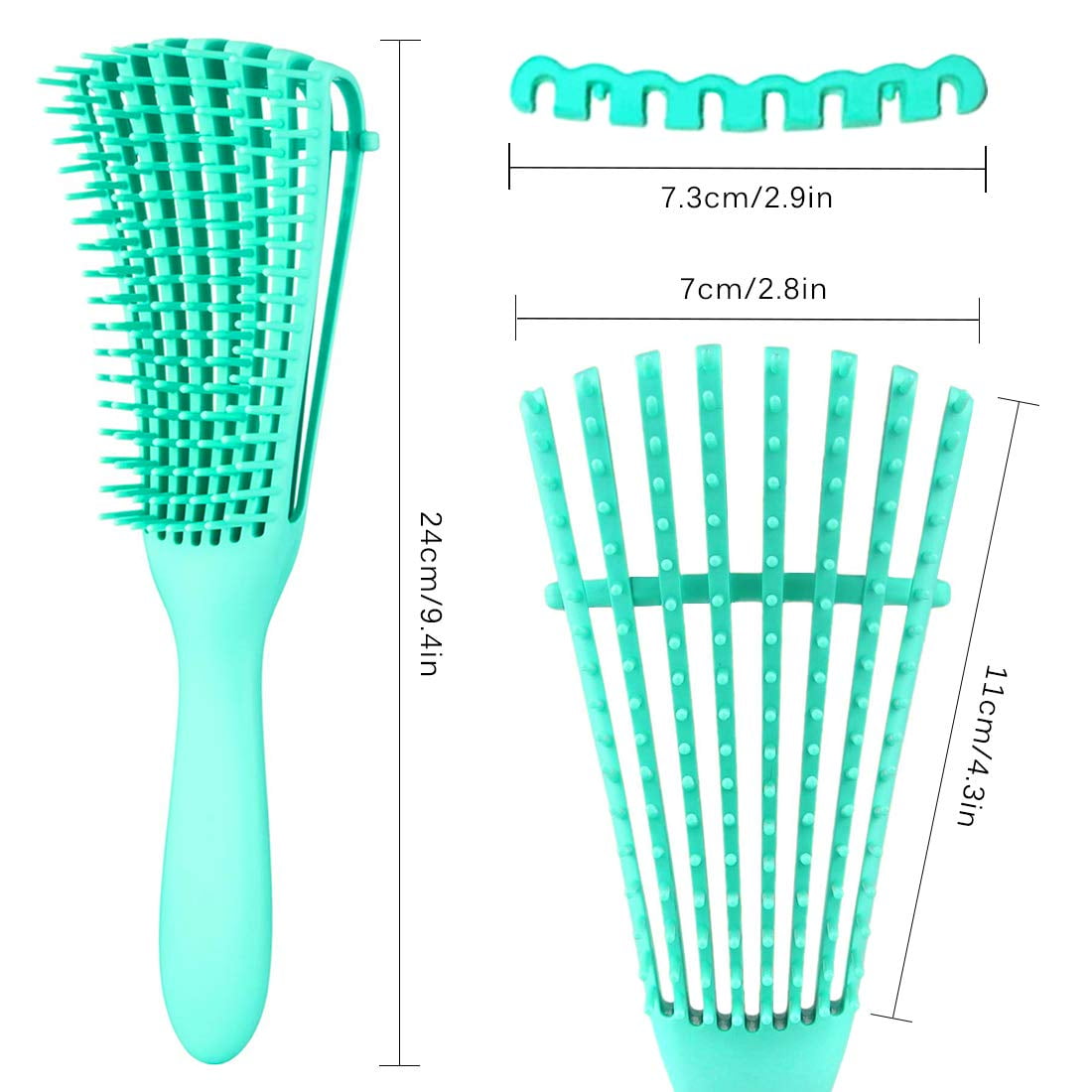 Livhil 3 Pack Hair Detangler Brush for Afro America/African Hair Textured 3a to 4c Kinky Wavy/Curly/Coily/Wet/Dry/Oil/Thick/Long Hair, Detangling Brush for Natural Hair,Detangle Brush