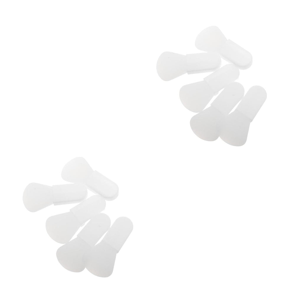 Masteelf 10 pcs  Beauty Face Mask Spatula Soft Silicone Brush Makeup Spatula Body Lotion Applicator Brush with Short Handle for Eye Creams Eye Mask Skincare