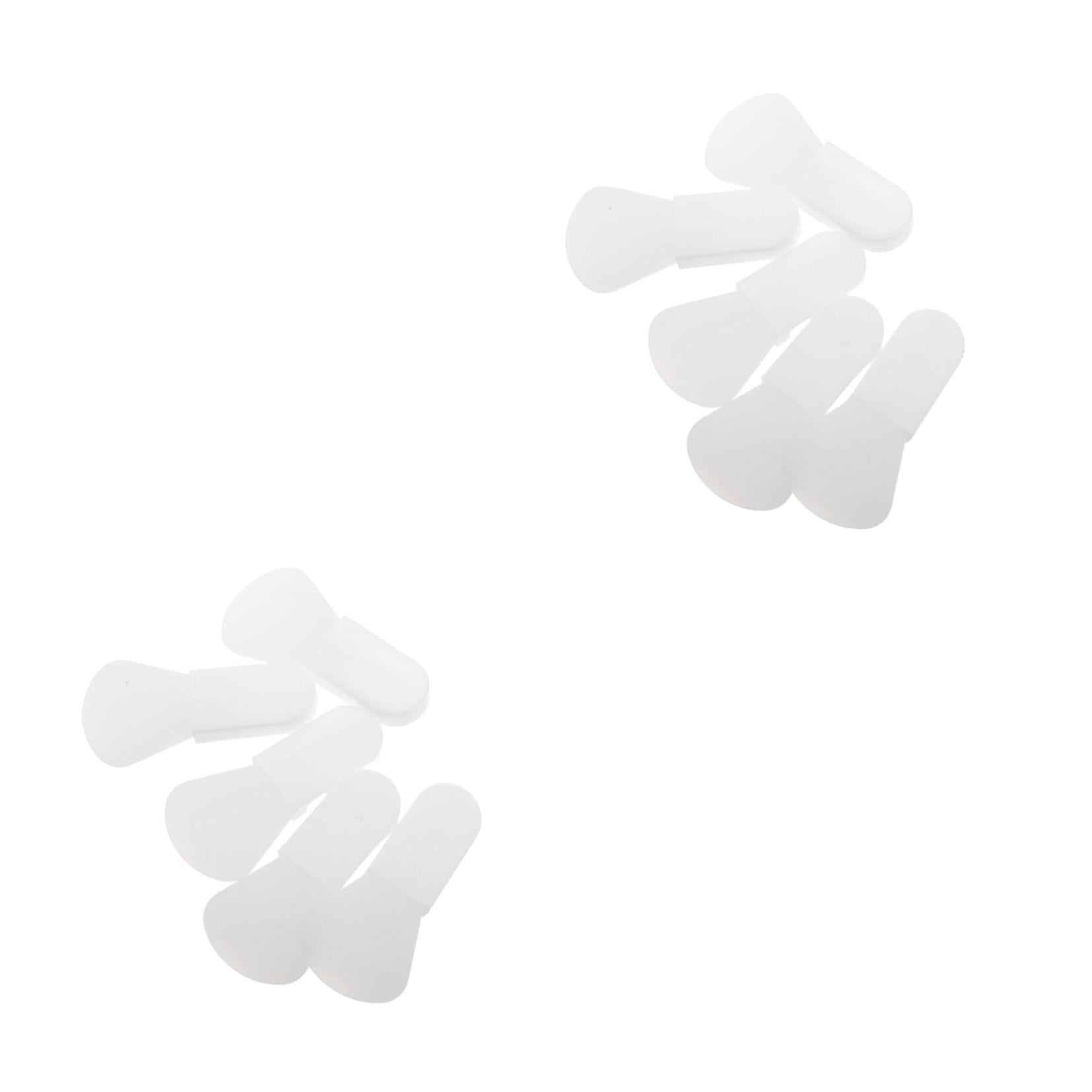 Masteelf 10 pcs  Beauty Face Mask Spatula Soft Silicone Brush Makeup Spatula Body Lotion Applicator Brush with Short Handle for Eye Creams Eye Mask Skincare